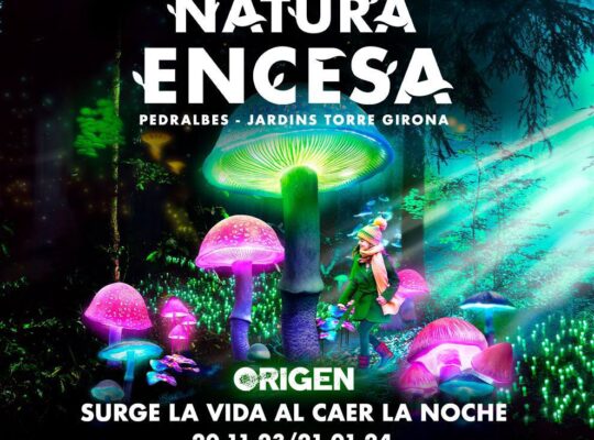 Світлове шоу Natura Encesa 💥 До 20 січня Jardins de Torre Girona