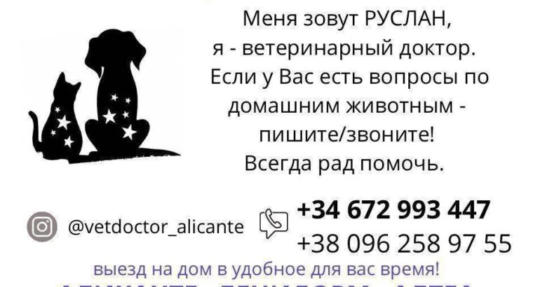 ПОМОЩЬ ВЕТЕРИНАРА Меня зовут РУСЛАН, я – ветеринарный доктор.