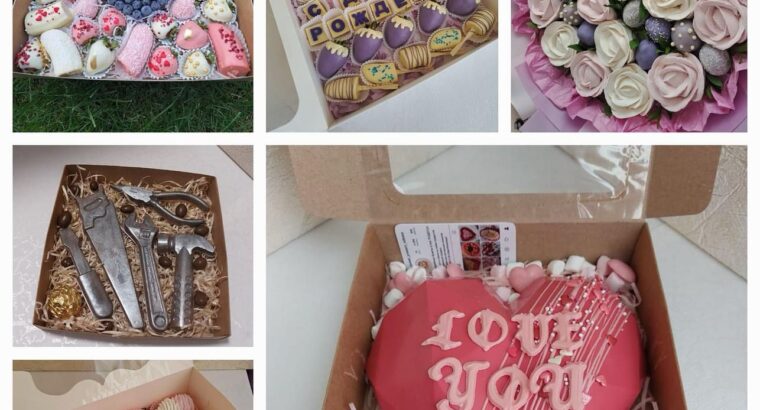 🙌🏾 Полуниця у шоколаді та домашній зефір підійде для подарунка, дитячого свята, фуршету