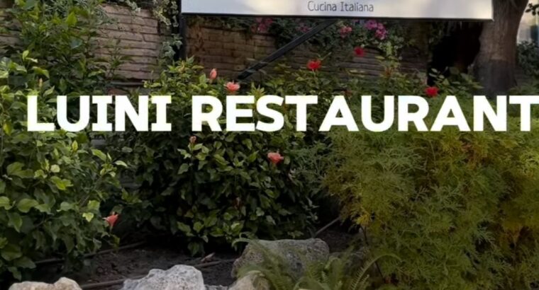 Італійський ресторан LUINI | ITALIAN RESTAURANT | NEAPOLITAN PIZZA | SAN PEDR