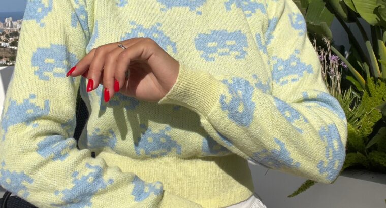 Светр Zara Jacquard Space Invaiders Taito