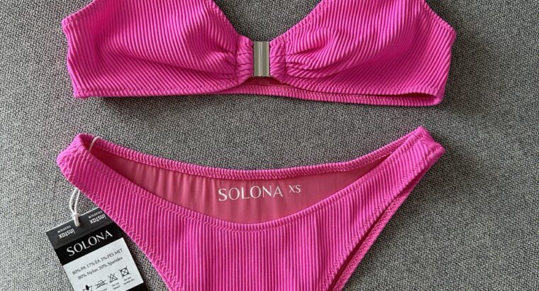 Продам купальник кольору фуксія з люрексом