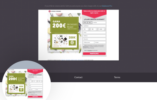 Regístrese y obtenga un cupón de 200$ para compras para el hogar.