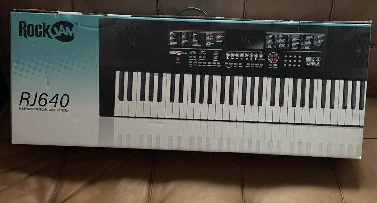 Дитячий синтезатор RockJam RJ640 61 teclas con pantalla LED